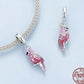 Pink Parrot Jewelry Set