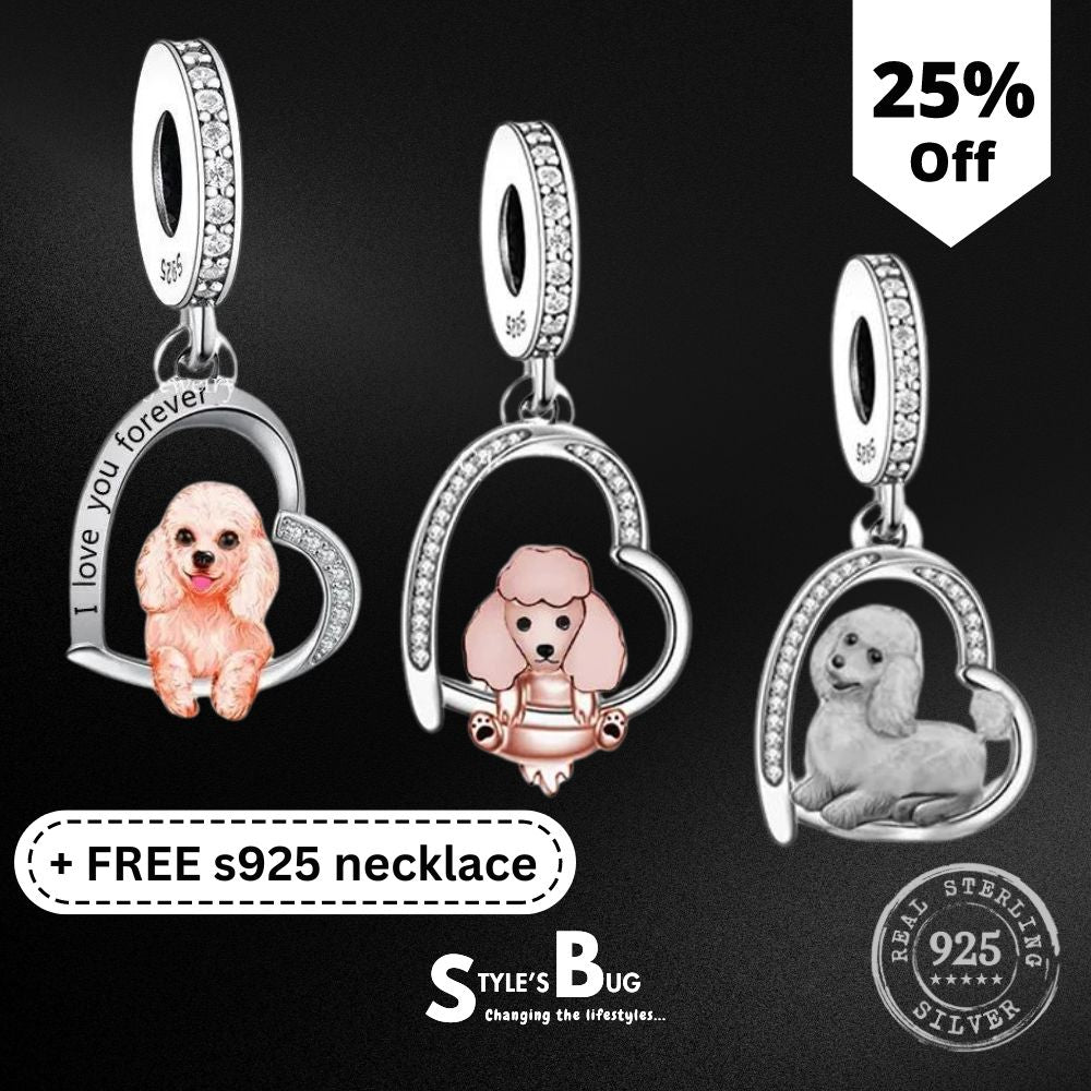 Realistic Poodle pendants