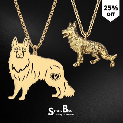 Standing German Shepherd Necklaces