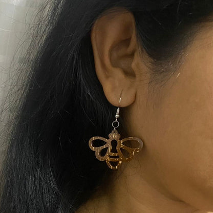 Coco Hanging Bee Earrings