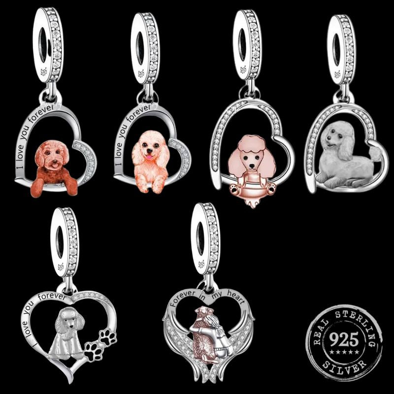 Realistic Poodle pendants