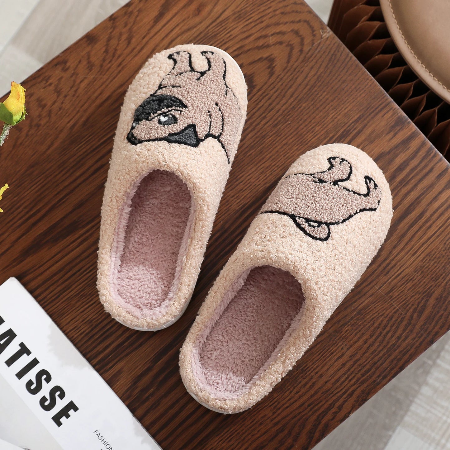 Cozy Pug Indoor Slippers