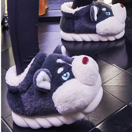 Cozy Husky Indoor Shoes / Slippers