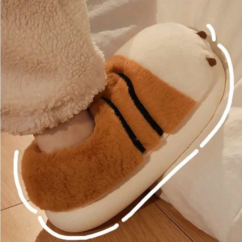 Cozy Tiger Paw Slippers / Shoes