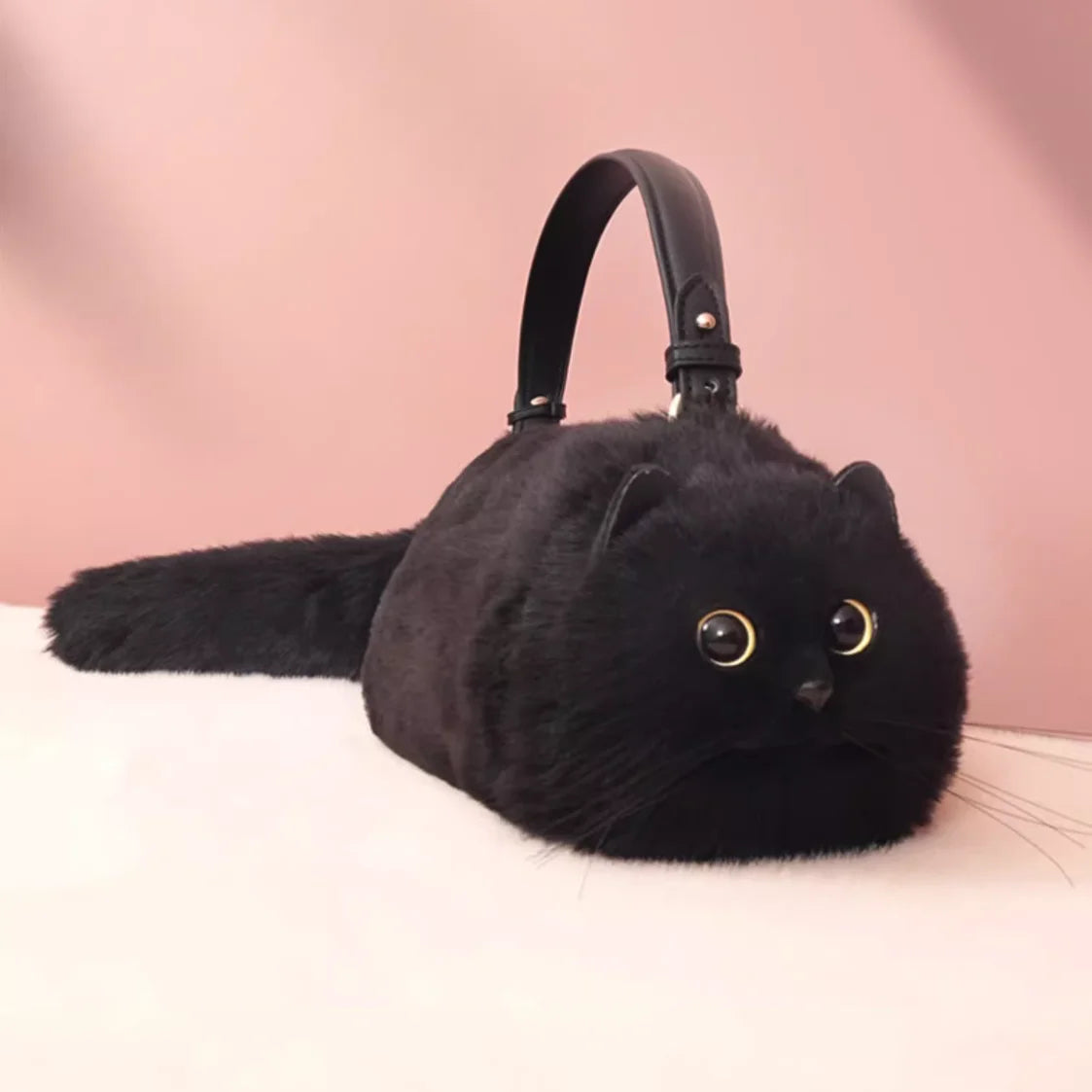 Realistic Cat Mini Handbags