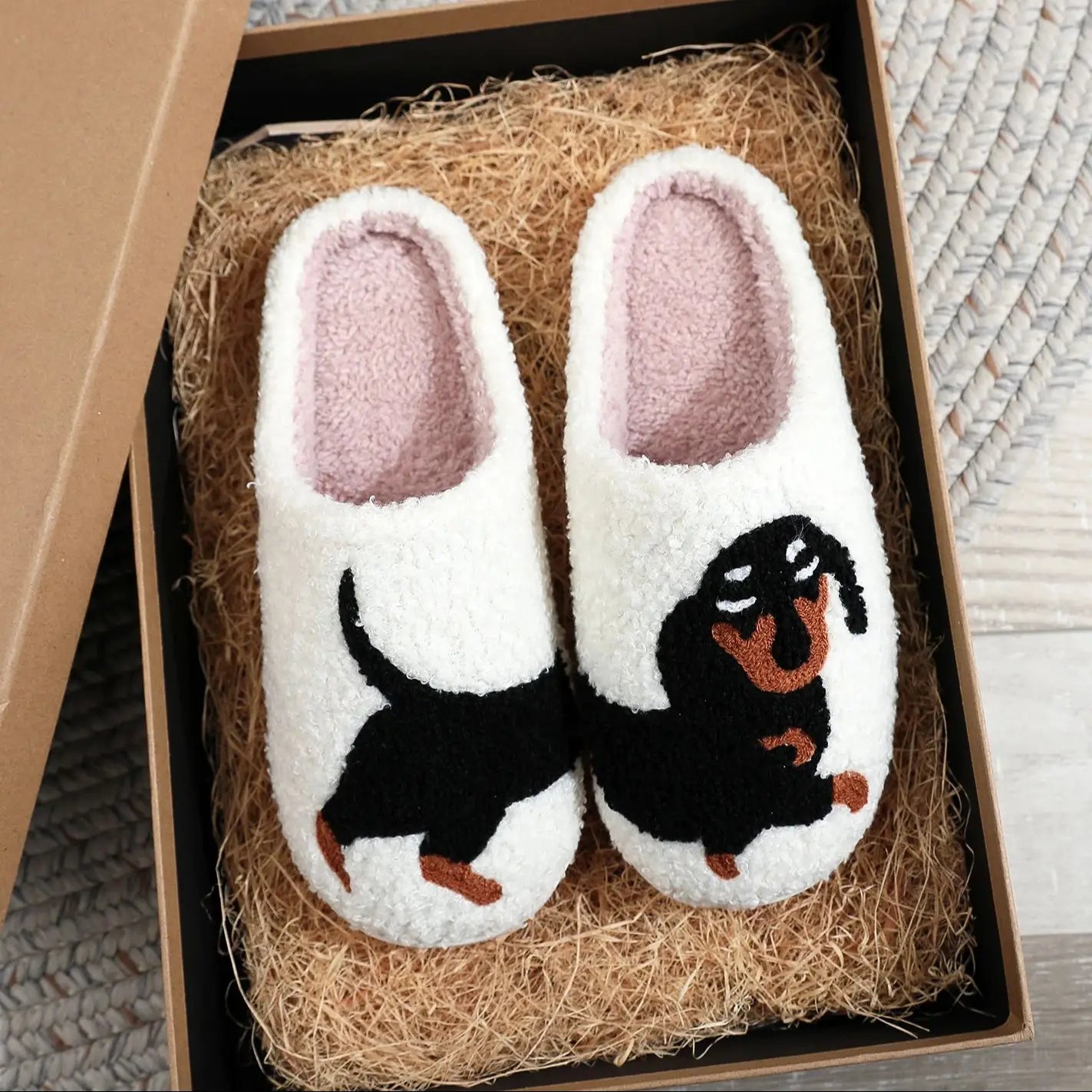 Thick Dachshund Indoor Slippers