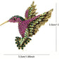 Realistic Hummingbird Brooches by SB