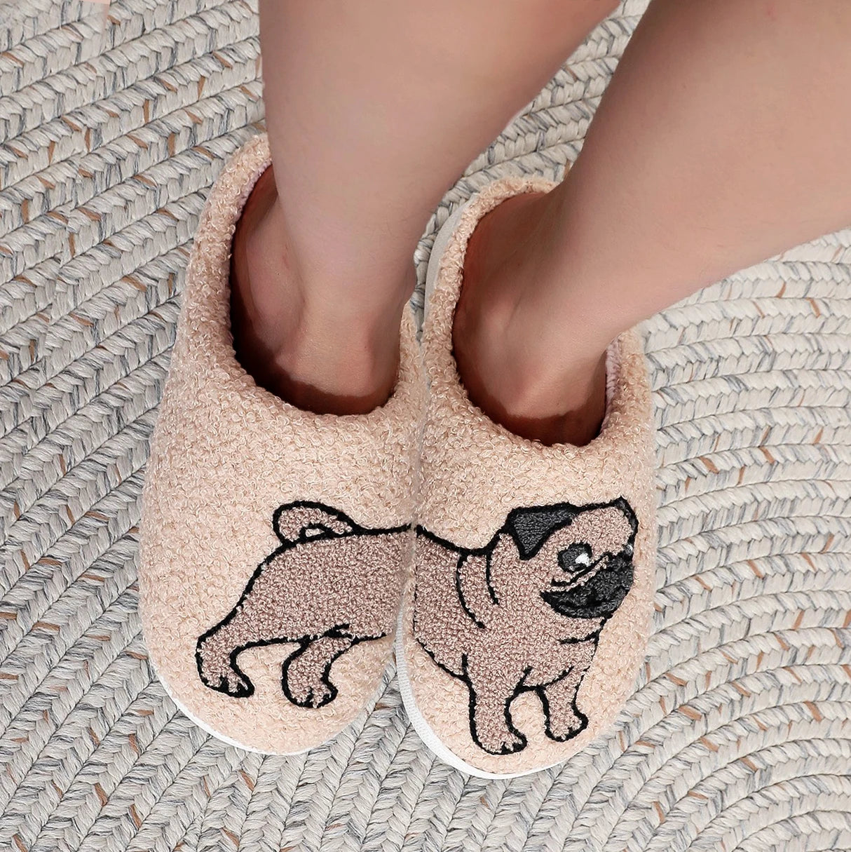 Cozy Pug Indoor Slippers