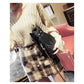 Realistic Sitting Black Cat Crossbody bag