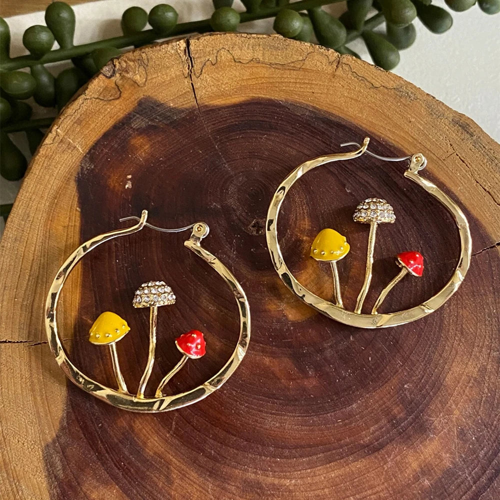 Artistic Mushroom Jewelry Sets