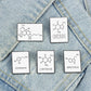 Chemical Molecular Formula Brooch (5pcs set)