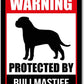 Danger Protected by Dog Warning Signs