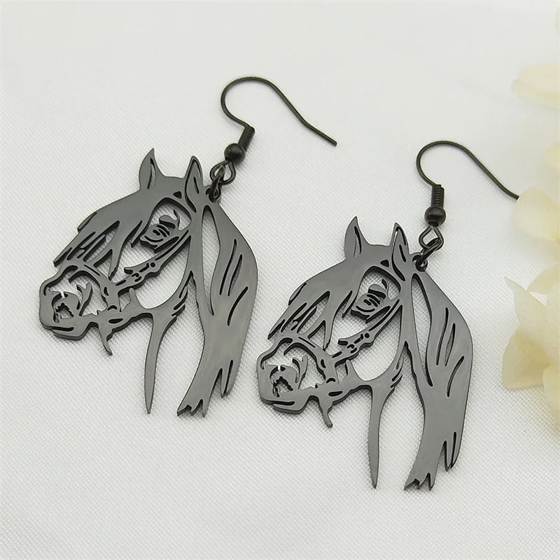 Realistic Horse Head Earrings