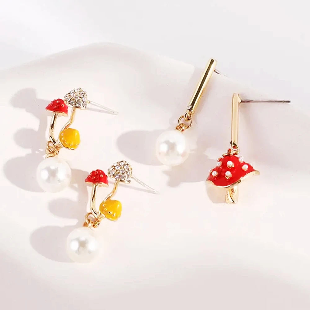 Artistic Mushroom Jewelry Sets