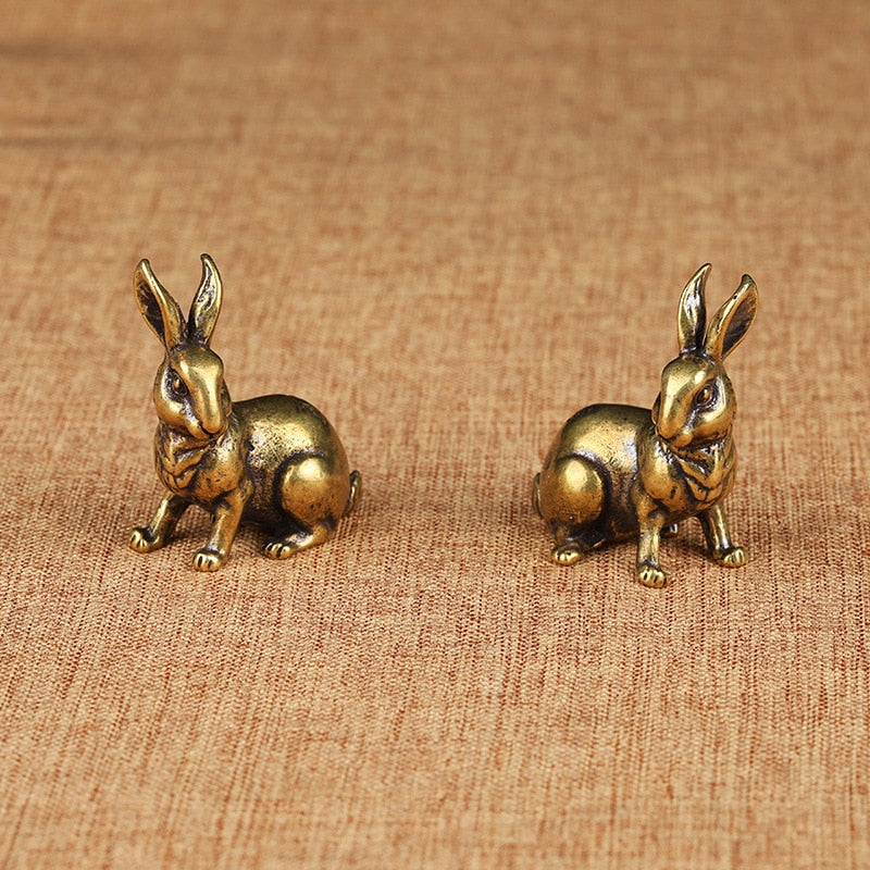 Copper Rabbit Ornaments