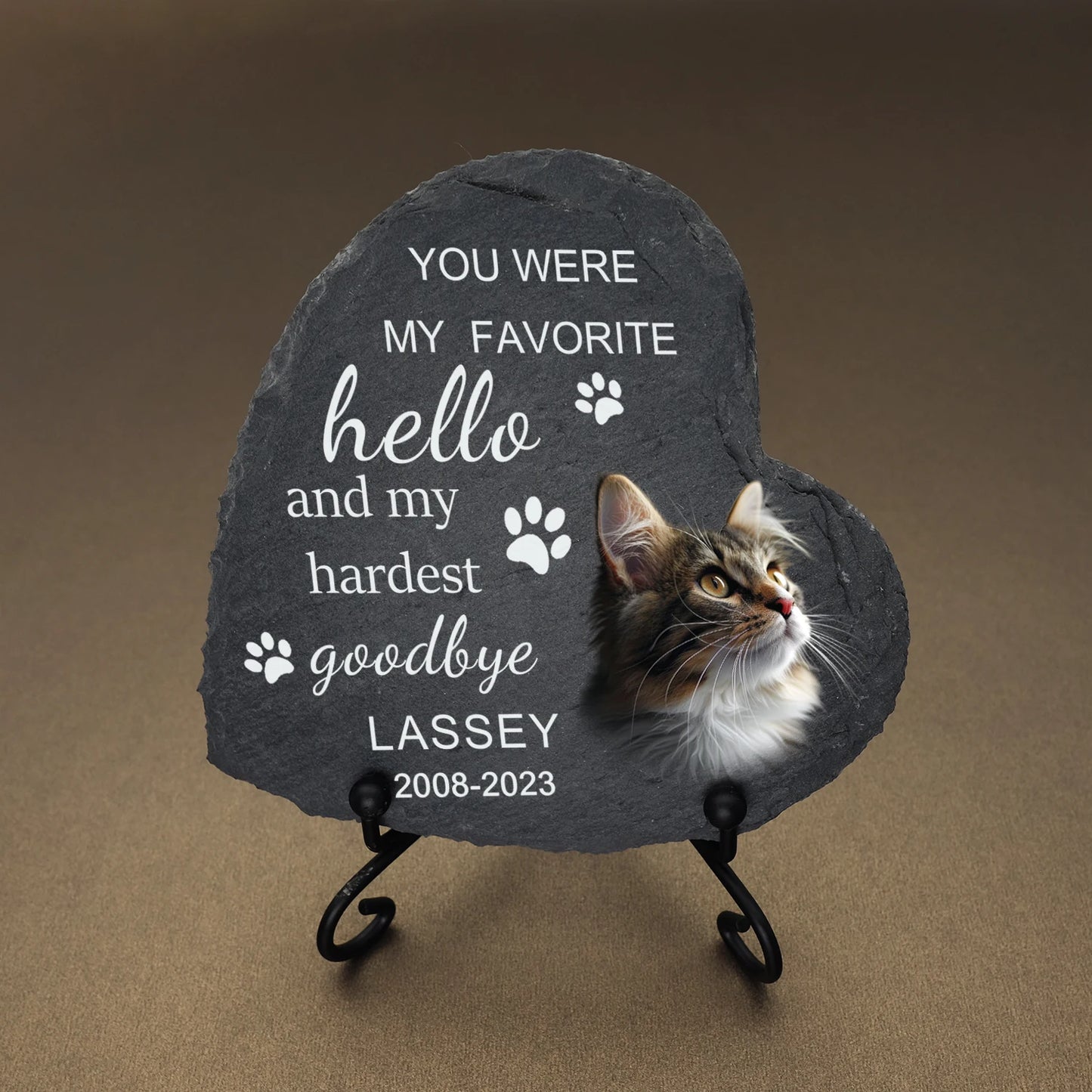 Personalized Pet Memorial Stone Desk Ornament