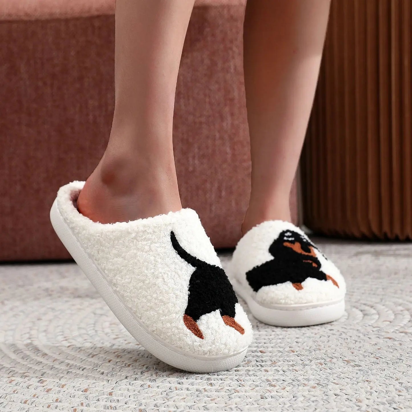 Thick Dachshund Indoor Slippers