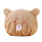 Teddy Bear Hair Drying Cap - Super Absorbent & Quick Drying Towel