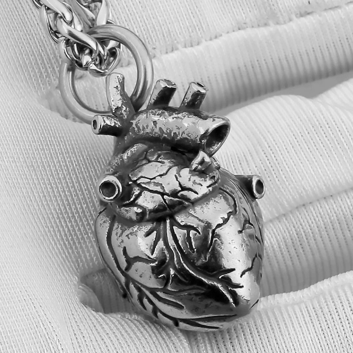 Realistic Heart Necklace