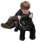 Realistic Black Cat Plushie