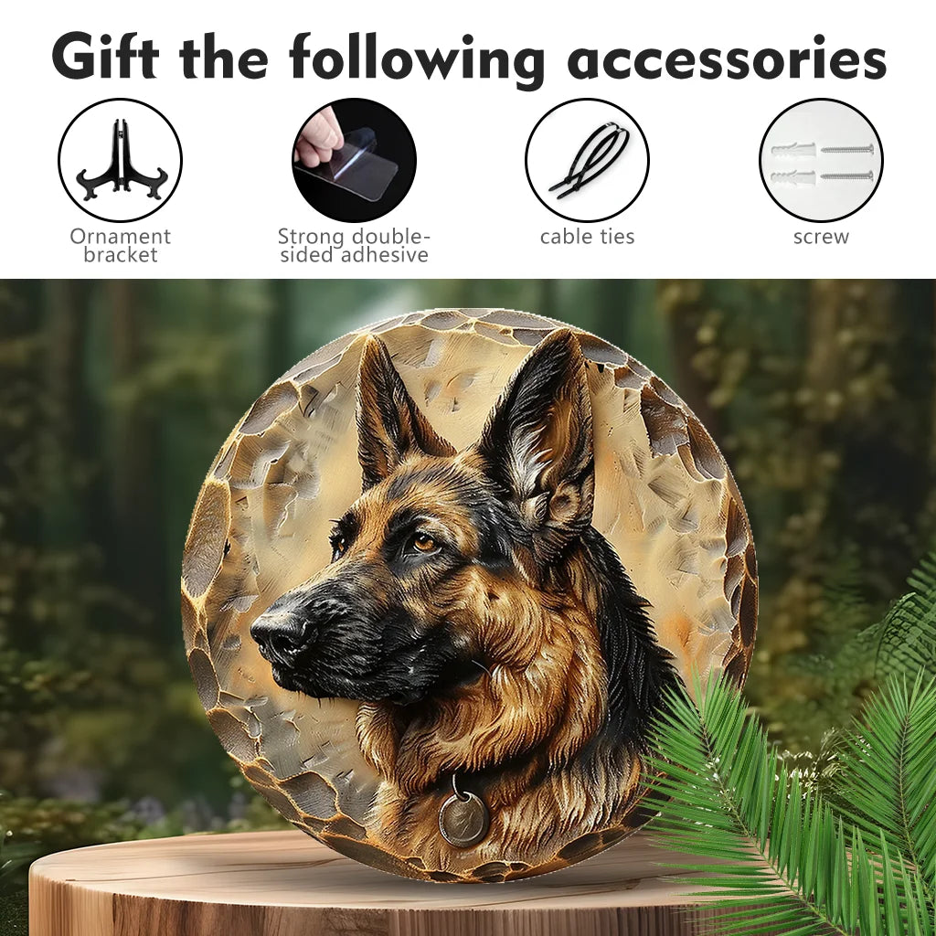 Alloy Dog 2D Realistic Ornaments