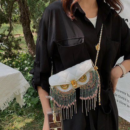 Miss. Tassel Owl Purse