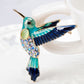 Hummingbird Couple (Two brooch pack)