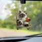 Sitting Siamese Cat - Car rear view mirror / X'mas Tree hanger