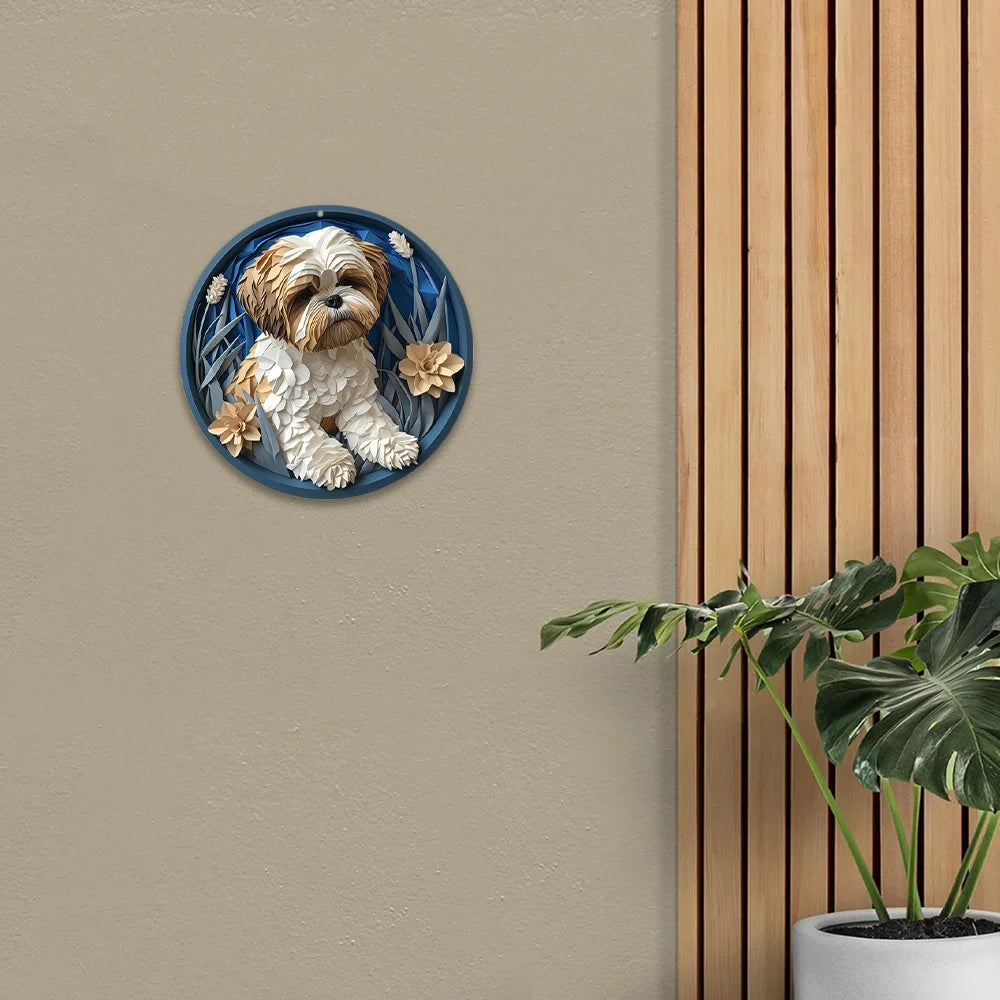 Realistic Coton de Tulear Alloy plaques