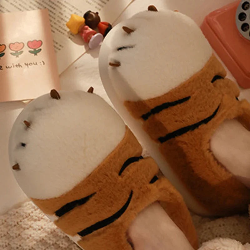 Cozy Tiger Paw Slippers / Shoes