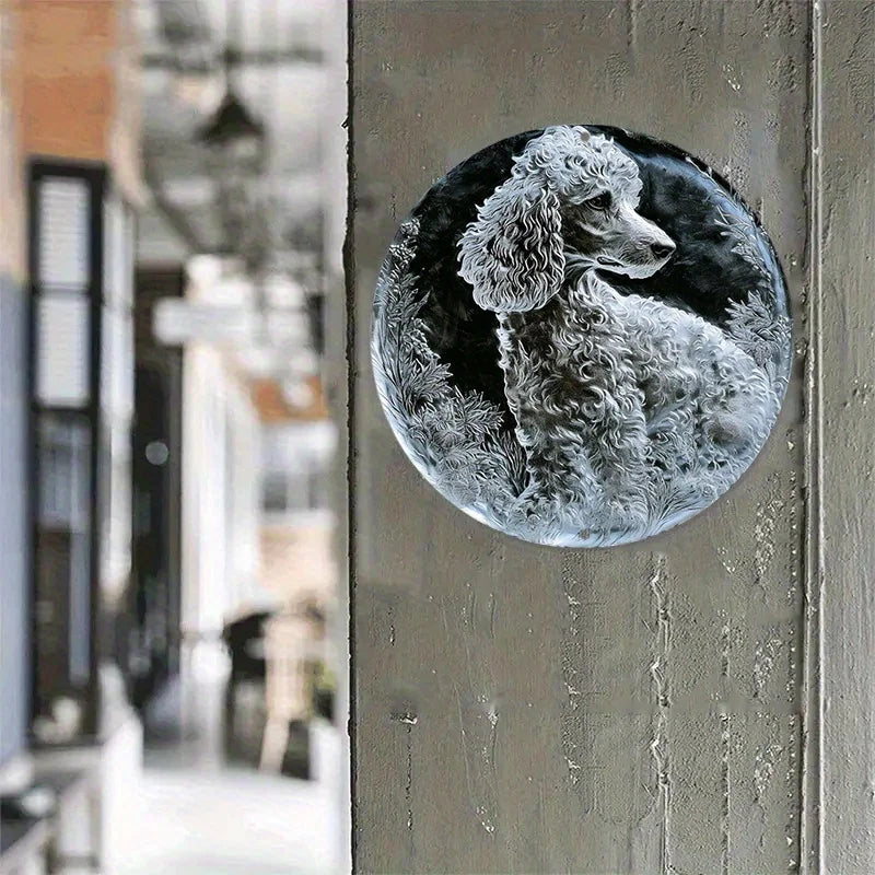 Realistic 2D Poodle Plaque