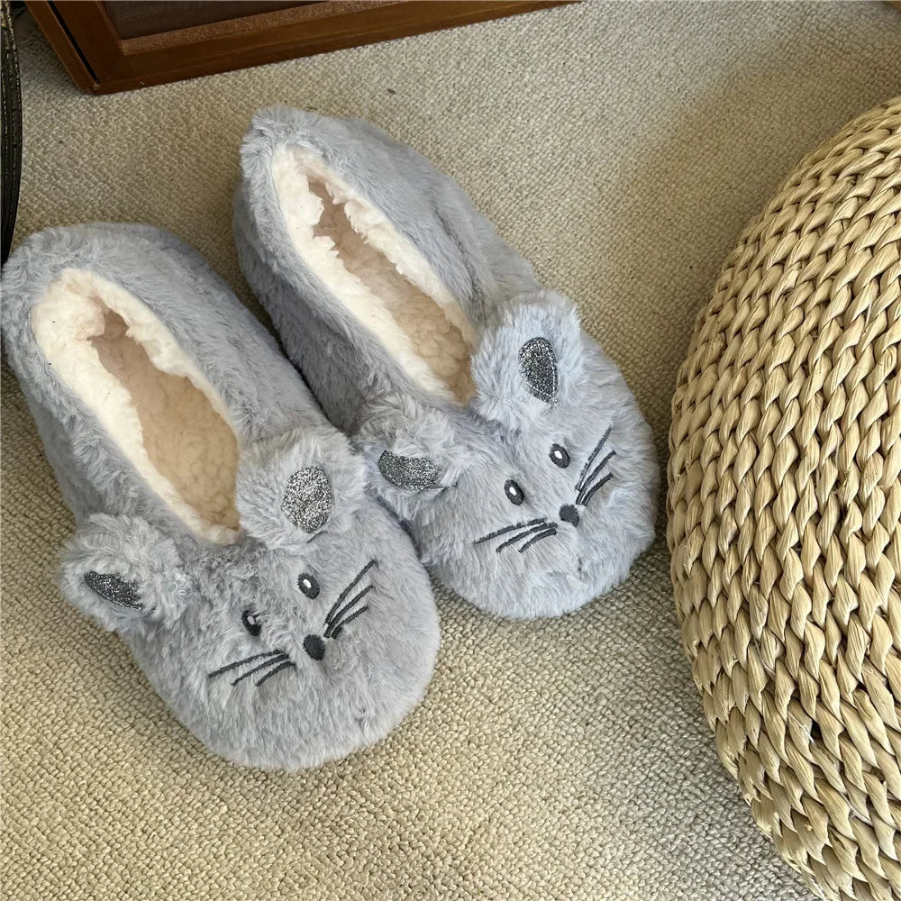 Cozy Mouse Slippers