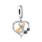 Silver 'I love you forever' Dog Pendants