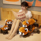 Lifelike Red Panda Plushie Family