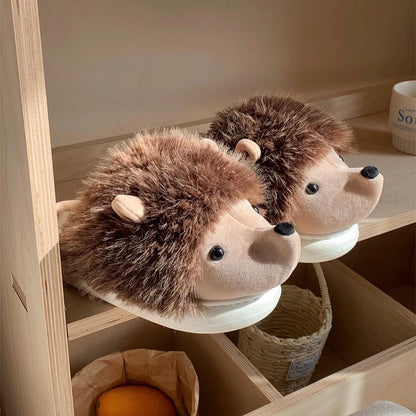 Smiling Hedgehog Slippers