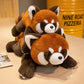 Lifelike Red Panda Plushie Family