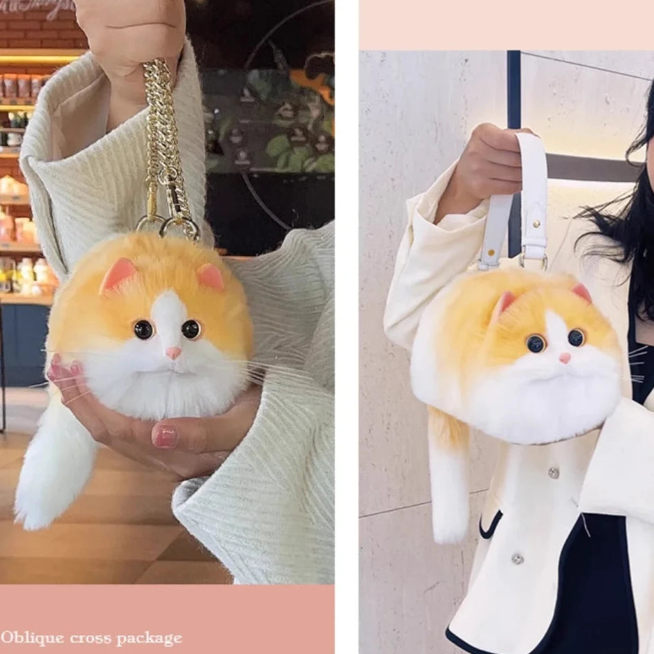 Realistic Cat Mini Handbags