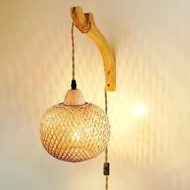 Bamboo Lantern Chandelier