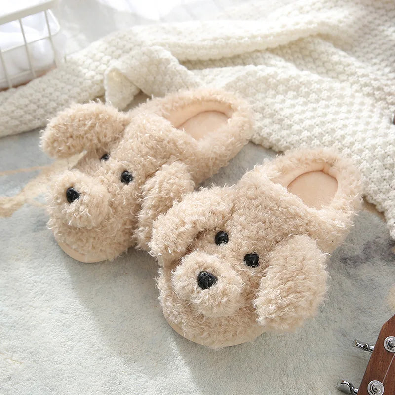 Comfy Indoor Poodle Slippers