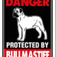 Danger Protected by Dog Warning Signs