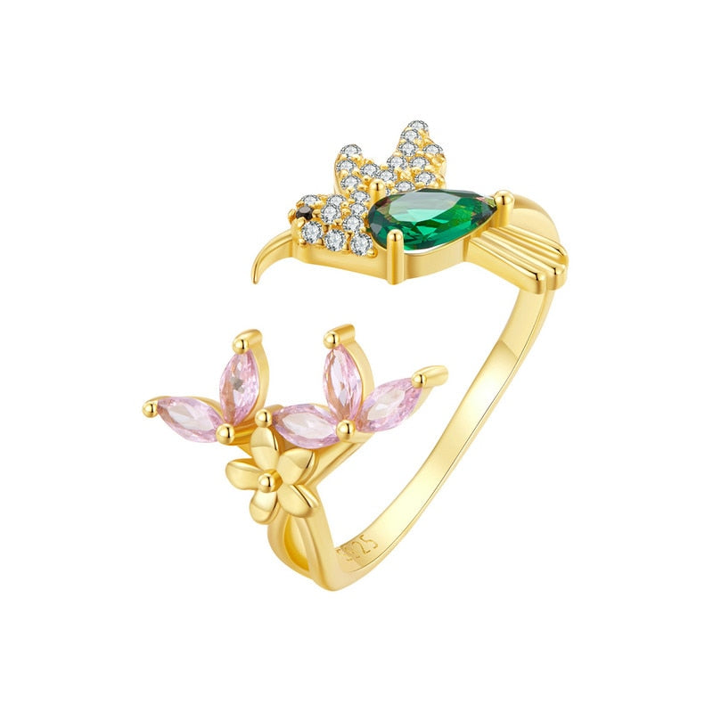 Hummingbird ring by Style's Bug