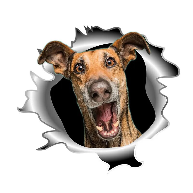 Funny Realistic Dog stickers