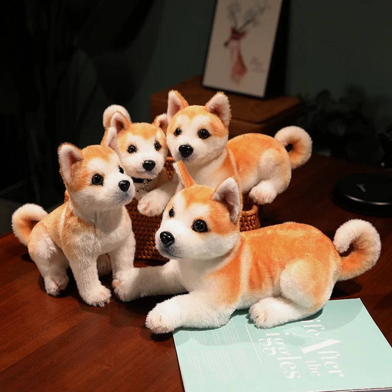 Lifelike Shiba Puppy Plushies