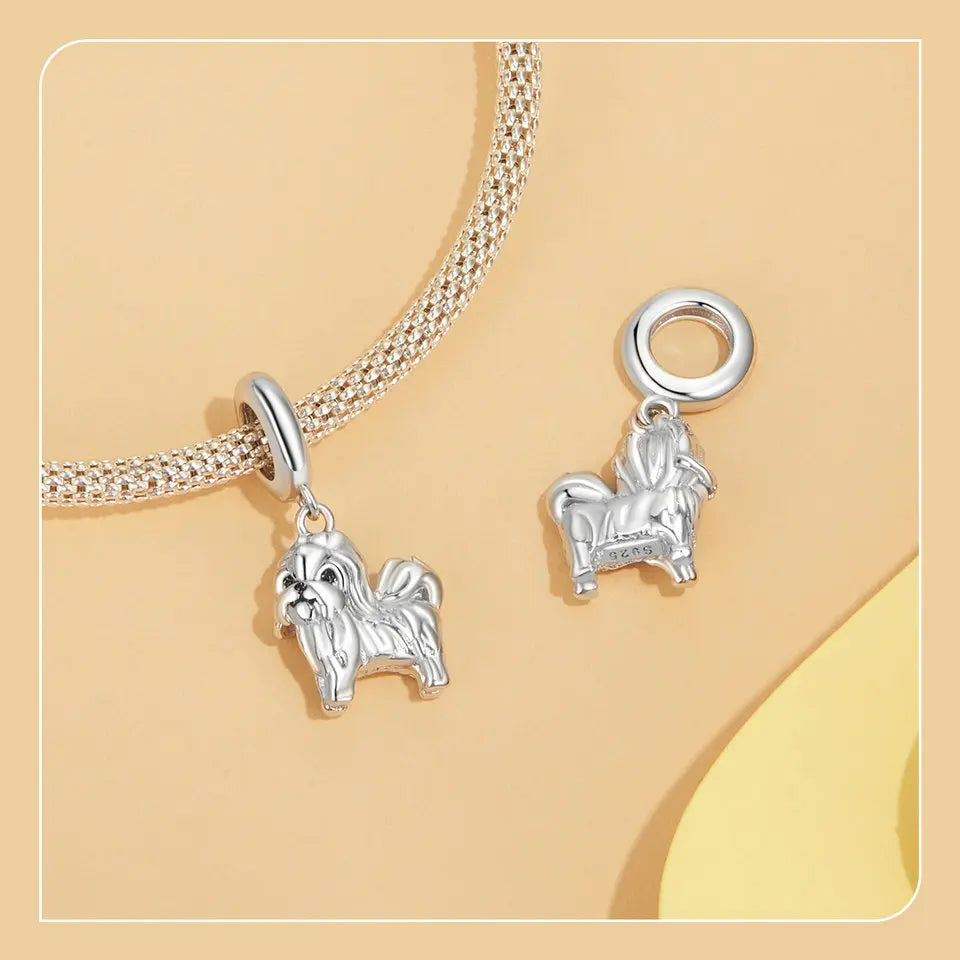 Coton de Tulear "I love you forever" Pendant