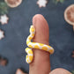 Realistic Yellow Corn Snake Ring