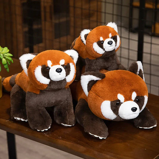 Lifelike Red Panda Plushie Family