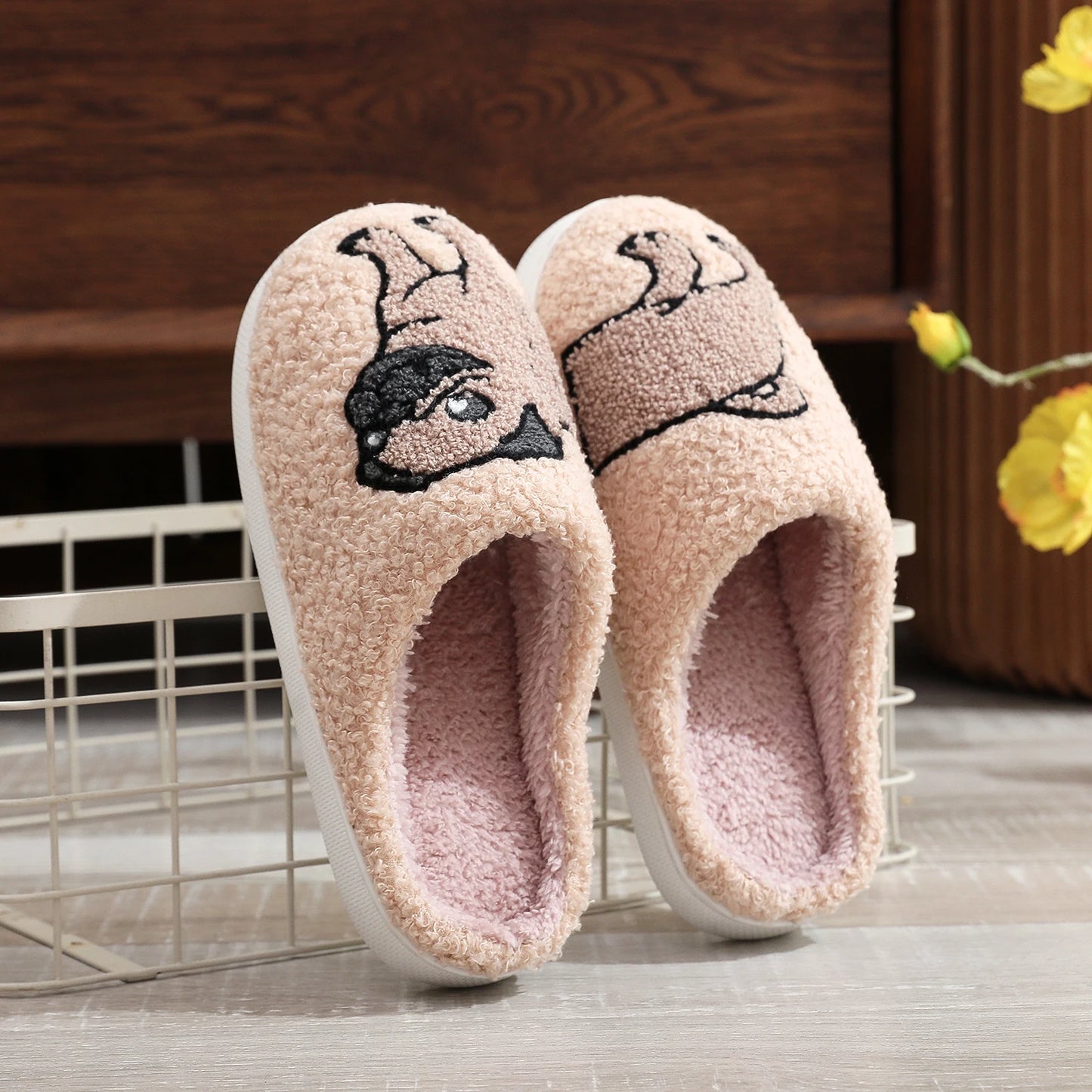 Cozy Pug Indoor Slippers