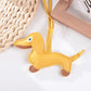 Realistic Dachshund PU leather Keychains