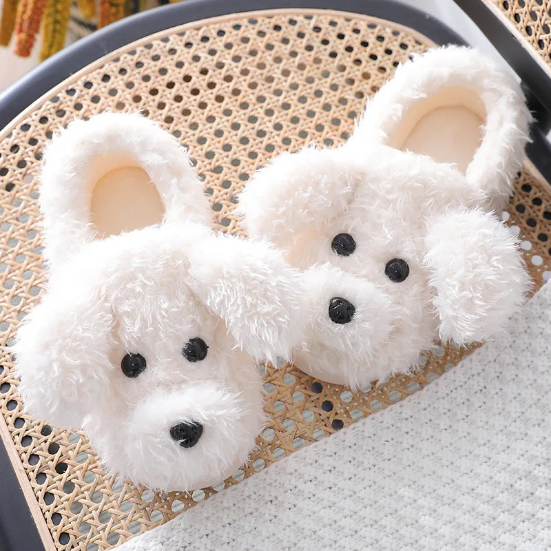 Comfy Indoor Poodle Slippers