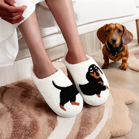 Thick Dachshund Indoor Slippers